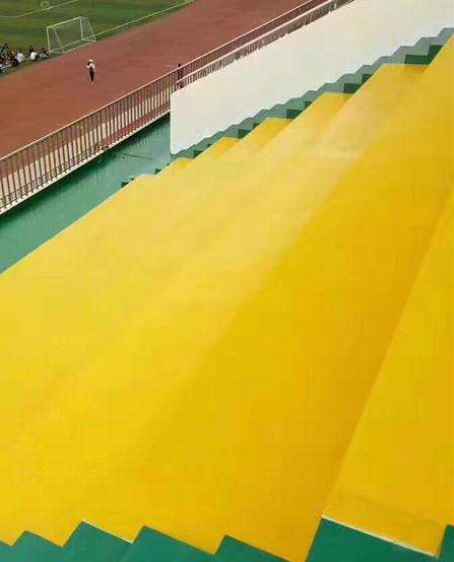 五原球场台阶翻新修补改造